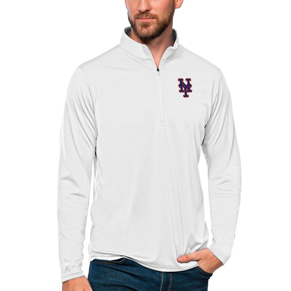 MLB New York Mets Antigua Tribute Quarter-Zip Pullover Top
