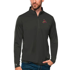 MLB St. Louis Cardinals Antigua Tribute Quarter-Zip Pullover Top
