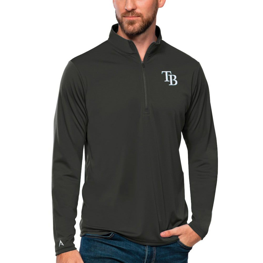MLB Tampa Bay Rays Antigua Tribute Quarter-Zip Pullover Top