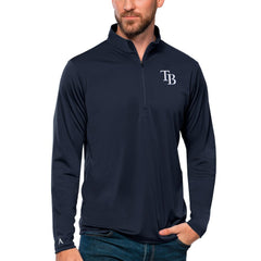 MLB Tampa Bay Rays Antigua Tribute Quarter-Zip Pullover Top