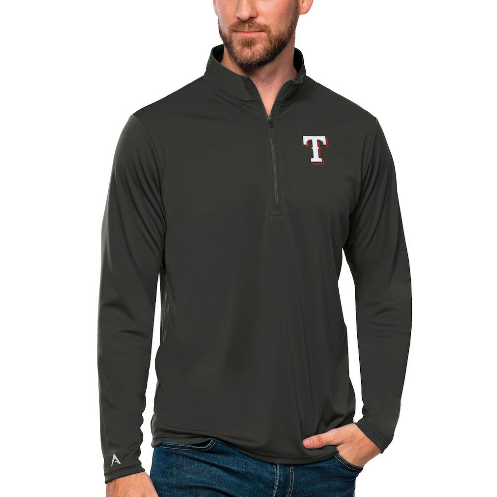 MLB Texas Rangers Antigua Tribute Quarter-Zip Pullover Top