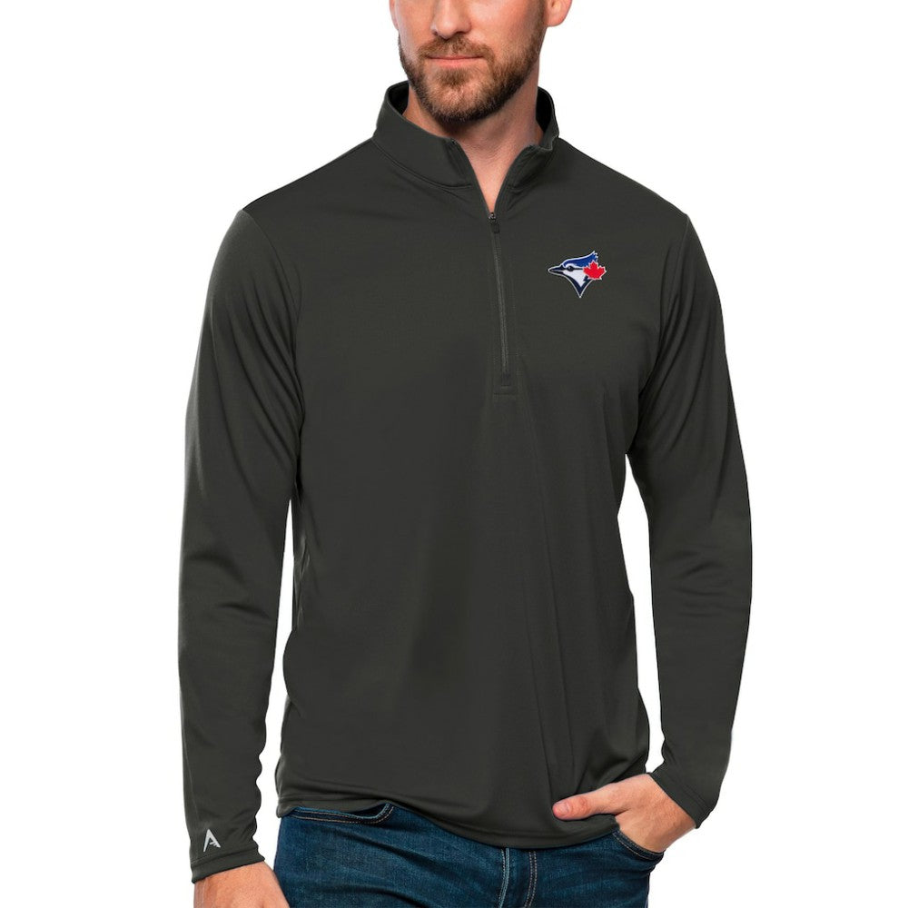 MLB Toronto Blue Jays Antigua Tribute Quarter-Zip Pullover Top