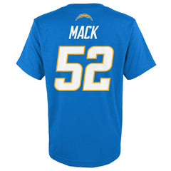 Khalil Mack  Youth Mainliner Player Name & Number T-Shirt - Los Angeles Chargers