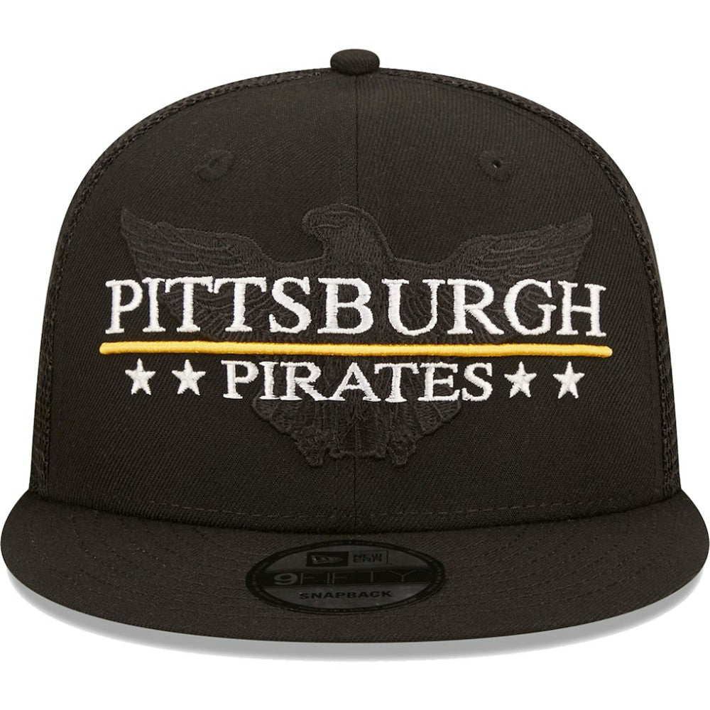 MLB Pittsburgh Pirates New Era Patriot Trucker 9FIFTY Snapback Hat