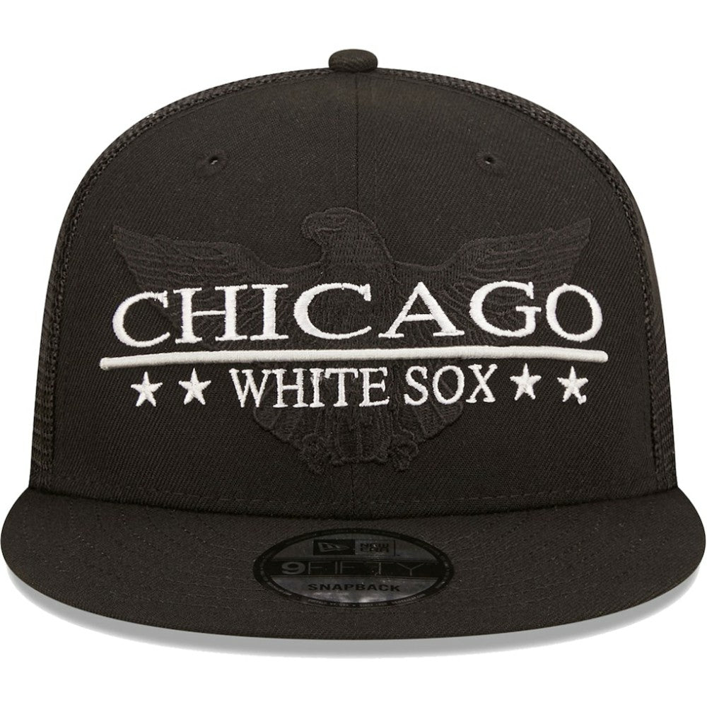 MLB Chicago White Sox New Era Patriot Trucker 9FIFTY Snapback Hat