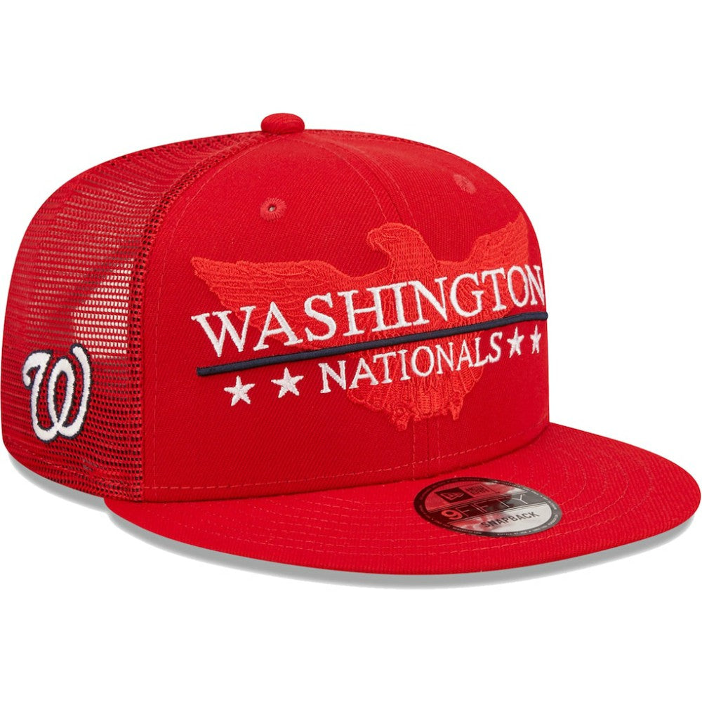 MLB Washington Nationals New Era Patriot Trucker 9FIFTY Snapback Hat