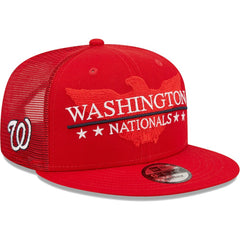 MLB Washington Nationals New Era Patriot Trucker 9FIFTY Snapback Hat