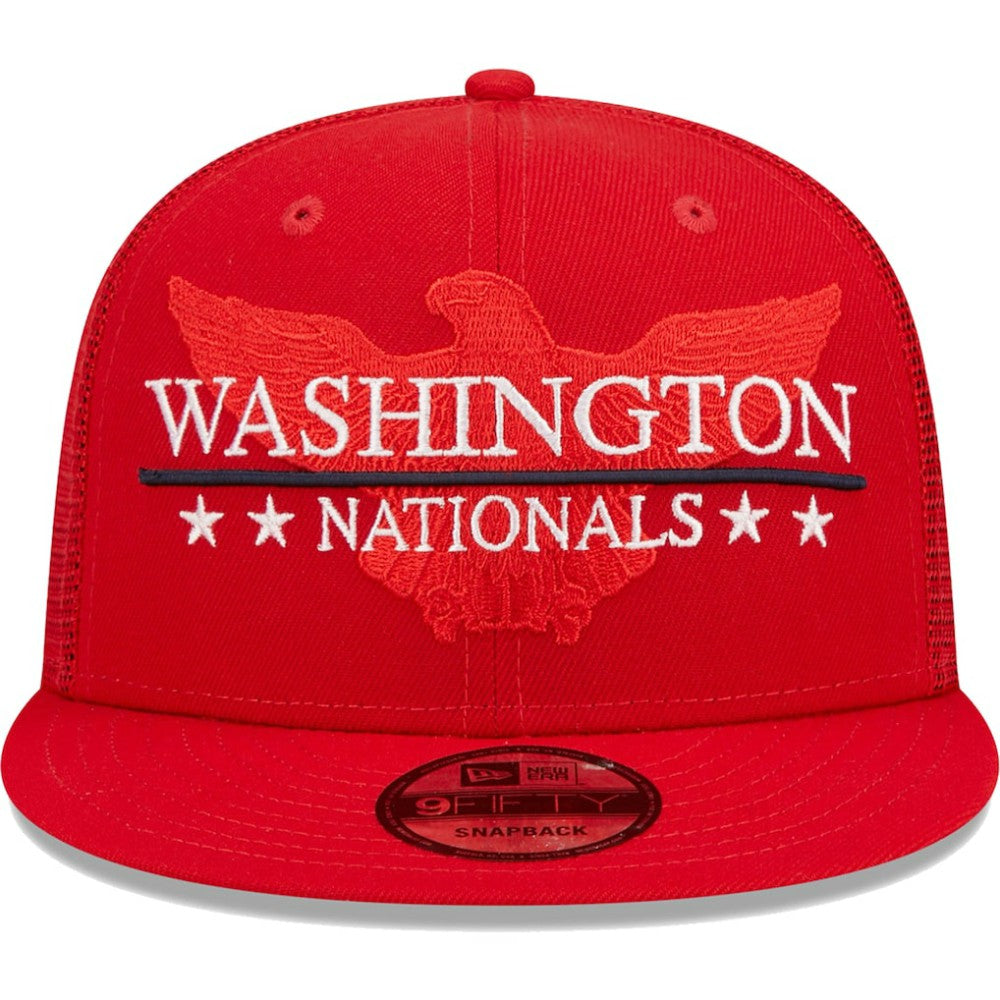 MLB Washington Nationals New Era Patriot Trucker 9FIFTY Snapback Hat