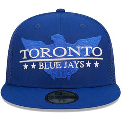 MLB Toronto Blue Jays New Era Patriot Trucker 9FIFTY Snapback Hat