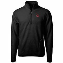 MLB Cincinnati Reds Cutter & Buck Big & Tall Cascade Eco Sherpa Fleece Quarter-Zip Pullover Jacket