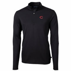 MLB Cincinnati Reds Cutter & Buck Big & Tall Virtue Eco Pique Quarter-Zip Pullover Jacket