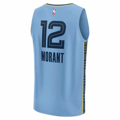 NBA Ja Morant Memphis Grizzlies Fast Break Replica Player Jersey