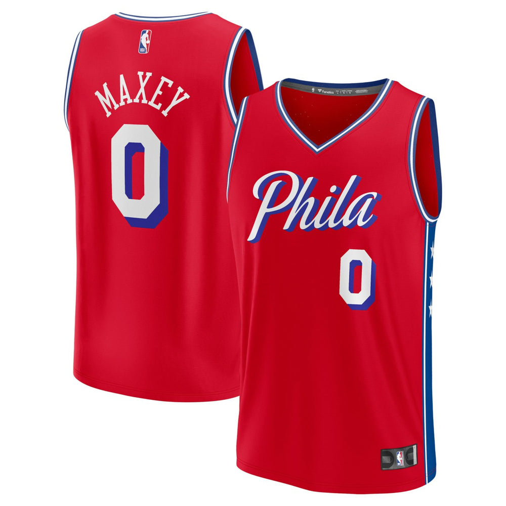 NBA Tyrese Maxey Philadelphia 76ers Fast Break Replica Player Jersey