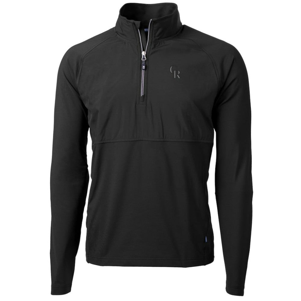 MLB Colorado Rockies Cutter & Buck Adapt Eco Knit Hybrid Recycled Quarter-Zip Pullover Jacket