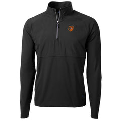 MLB Baltimore Orioles Cutter & Buck Adapt Eco Knit Hybrid Recycled Quarter-Zip Pullover Jacket