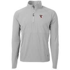 MLB Cleveland Guardians Cutter & Buck Adapt Eco Knit Hybrid Recycled Quarter-Zip Pullover Jacket