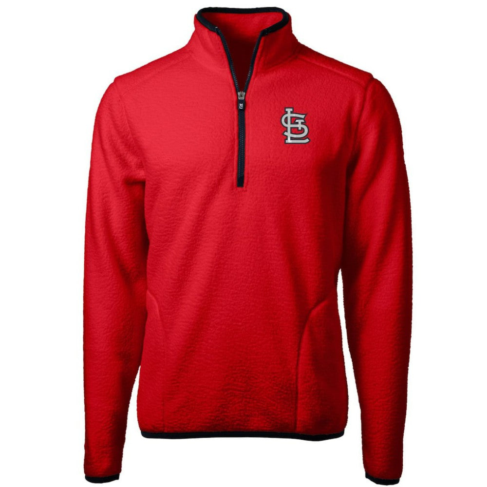 MLB St. Louis Cardinals Cutter & Buck Cascade Eco Sherpa Fleece Quarter-Zip Pullover Jacket