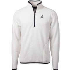 MLB Atlanta Braves Cutter & Buck Cascade Eco Sherpa Fleece Quarter-Zip Pullover Jacket