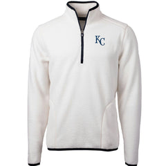 MLB Kansas City Royals Cutter & Buck Cascade Eco Sherpa Fleece Quarter-Zip Pullover Jacket