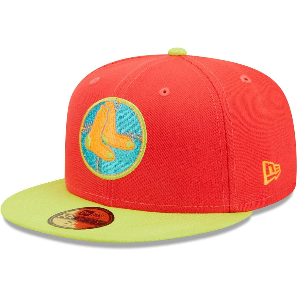 MLB Boston Red Sox New Era   Lava Highlighter Combo 59FIFTY Fitted Hat
