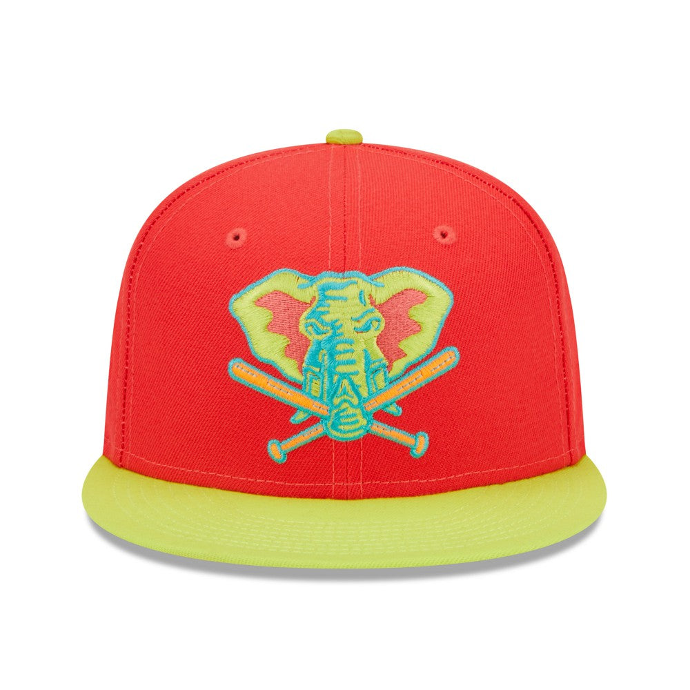 MLB Athletics New Era 40th Anniversary Lava Highlighter Combo 59FIFTY Fitted Hat