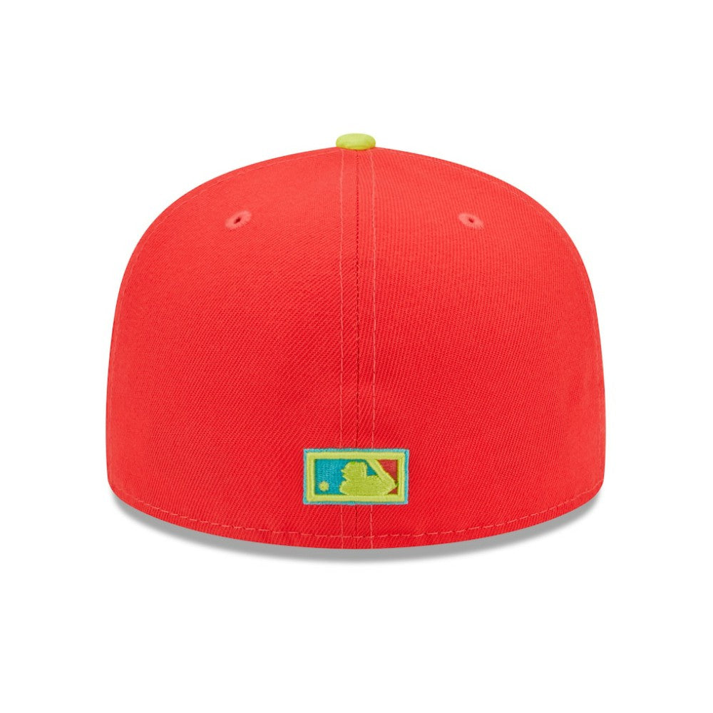 MLB Washington Nationals New Era 2008 Inaugural Season  Lava Highlighter Combo 59FIFTY Fitted Hat