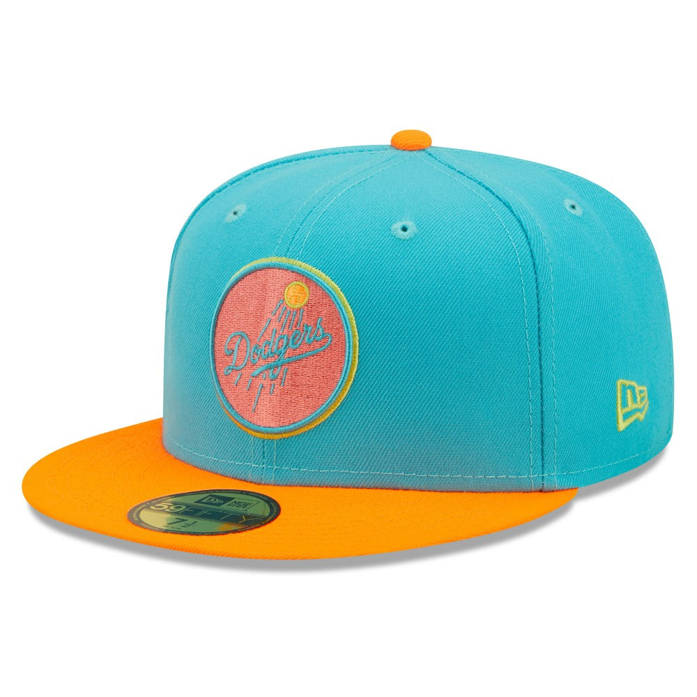 MLB Los Angeles Dodgers New Era Vice Highlighter 59FIFTY Fitted Hat