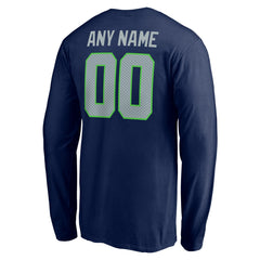 Team Authentic Personalized Name & Number Long Sleeve T-Shirt - Seattle Seahawks