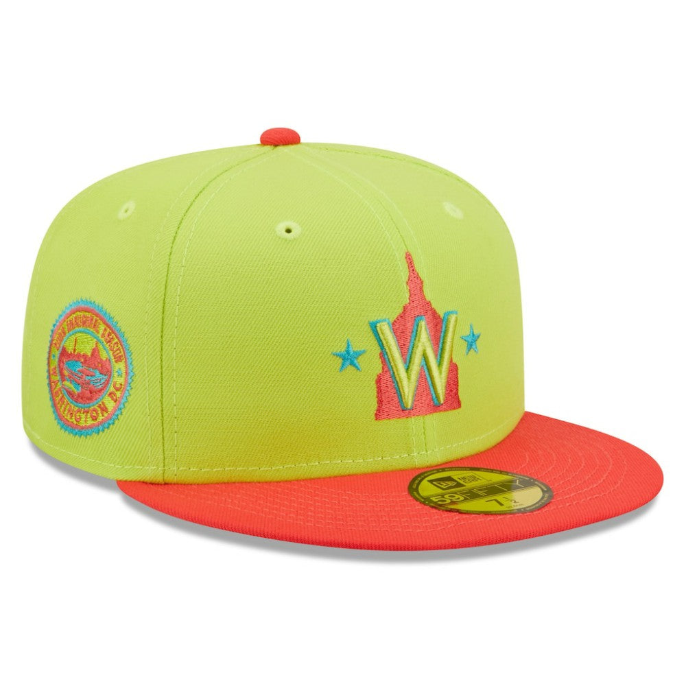 MLB Washington Nationals New Era 2008 Inaugural Season Cyber Highlighter 59FIFTY Fitted Hat