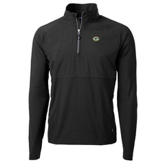 Cutter & Buck Adapt Eco Knit Hybrid Recycled Quarter-Zip Raglan Jacket - Green Bay Packers