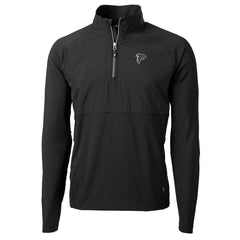 Cutter & Buck Adapt Eco Knit Hybrid Recycled Quarter-Zip Raglan Jacket - Atlanta Falcons
