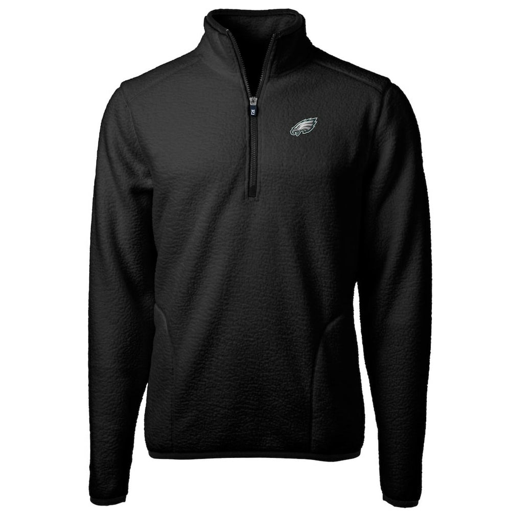 Cutter & Buck Cascade Eco Sherpa Fleece Quarter-Zip Pullover Jacket - Philadelphia Eagles