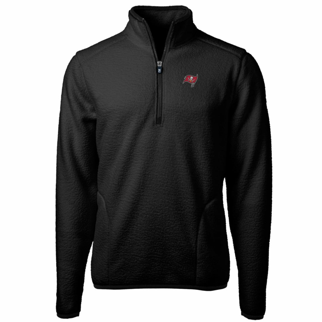 Cutter & Buck Cascade Eco Sherpa Fleece Quarter-Zip Pullover Jacket - Tampa Bay Buccaneers