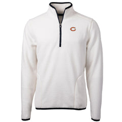 Cutter & Buck Cascade Eco Sherpa Fleece Quarter-Zip Pullover Jacket - Chicago Bears
