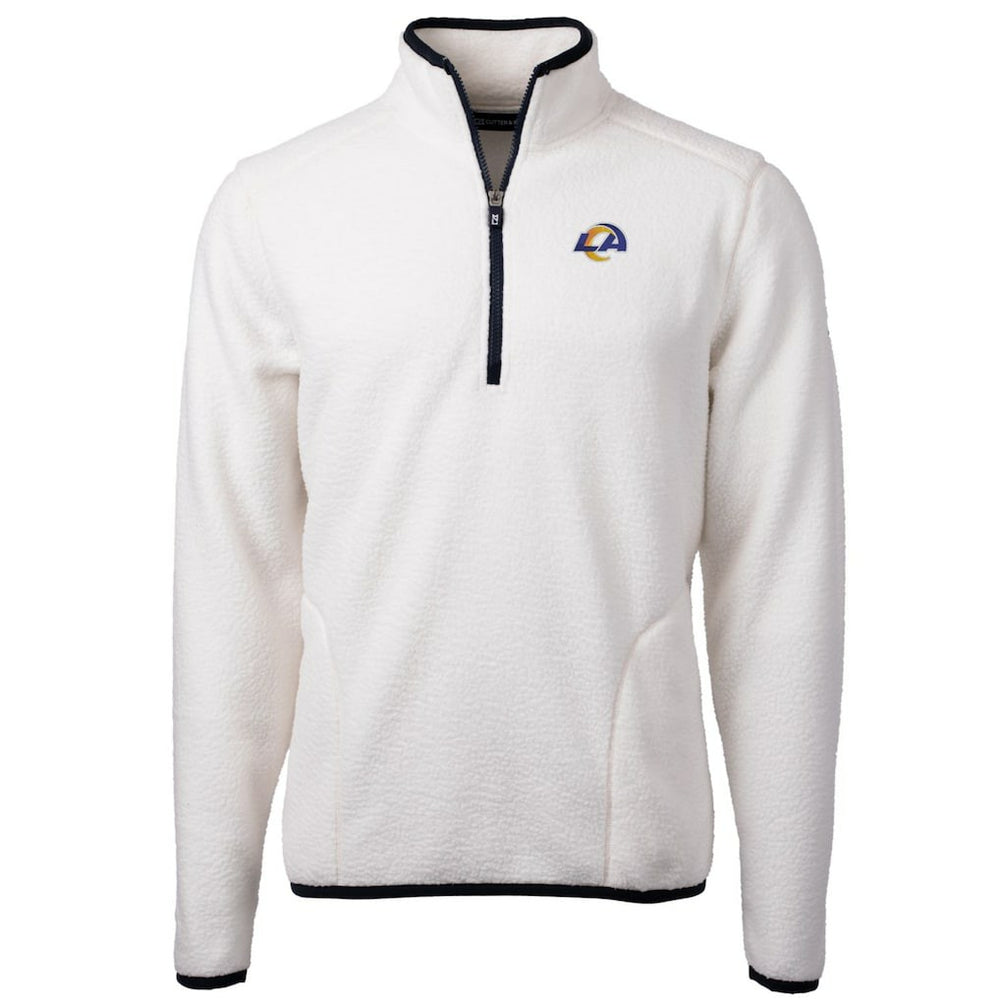 Cutter & Buck Cascade Eco Sherpa Fleece Quarter-Zip Pullover Jacket - Los Angeles Rams