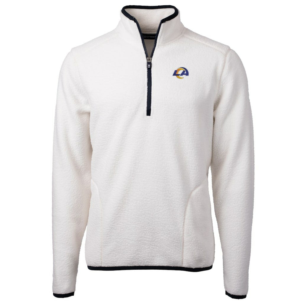 Cutter & Buck Cascade Eco Sherpa Fleece Quarter-Zip Pullover Jacket - Los Angeles Rams