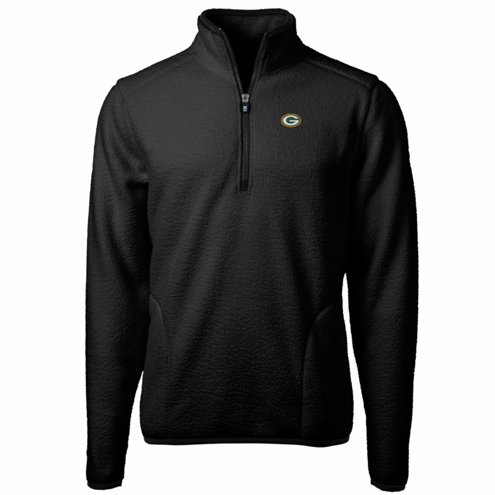 Cutter & Buck Big & Tall Cascade Eco Sherpa Fleece Quarter-Zip Pullover Jacket - Green Bay Packers