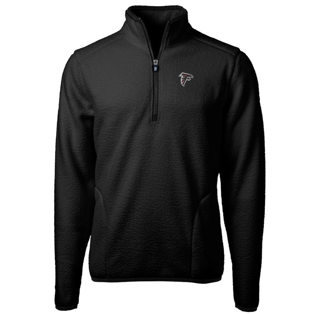 Cutter & Buck Big & Tall Cascade Eco Sherpa Fleece Quarter-Zip Pullover Jacket - Atlanta Falcons
