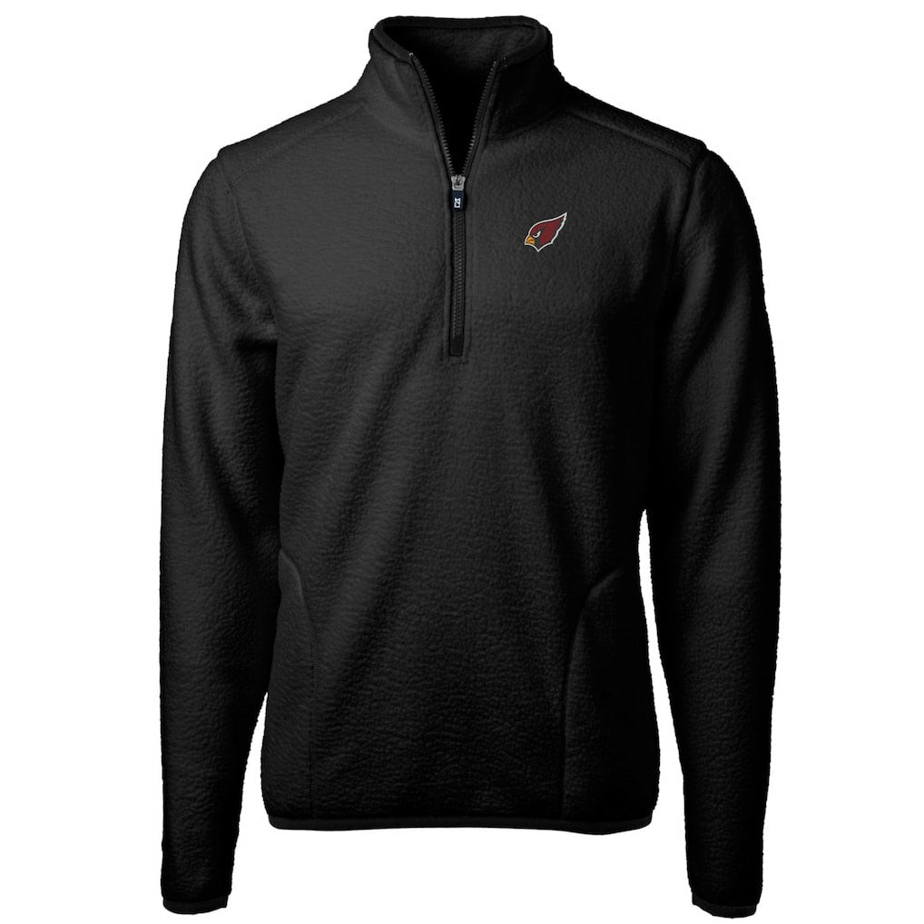 Cutter & Buck Big & Tall Cascade Eco Sherpa Fleece Quarter-Zip Pullover Jacket - Arizona Cardinals