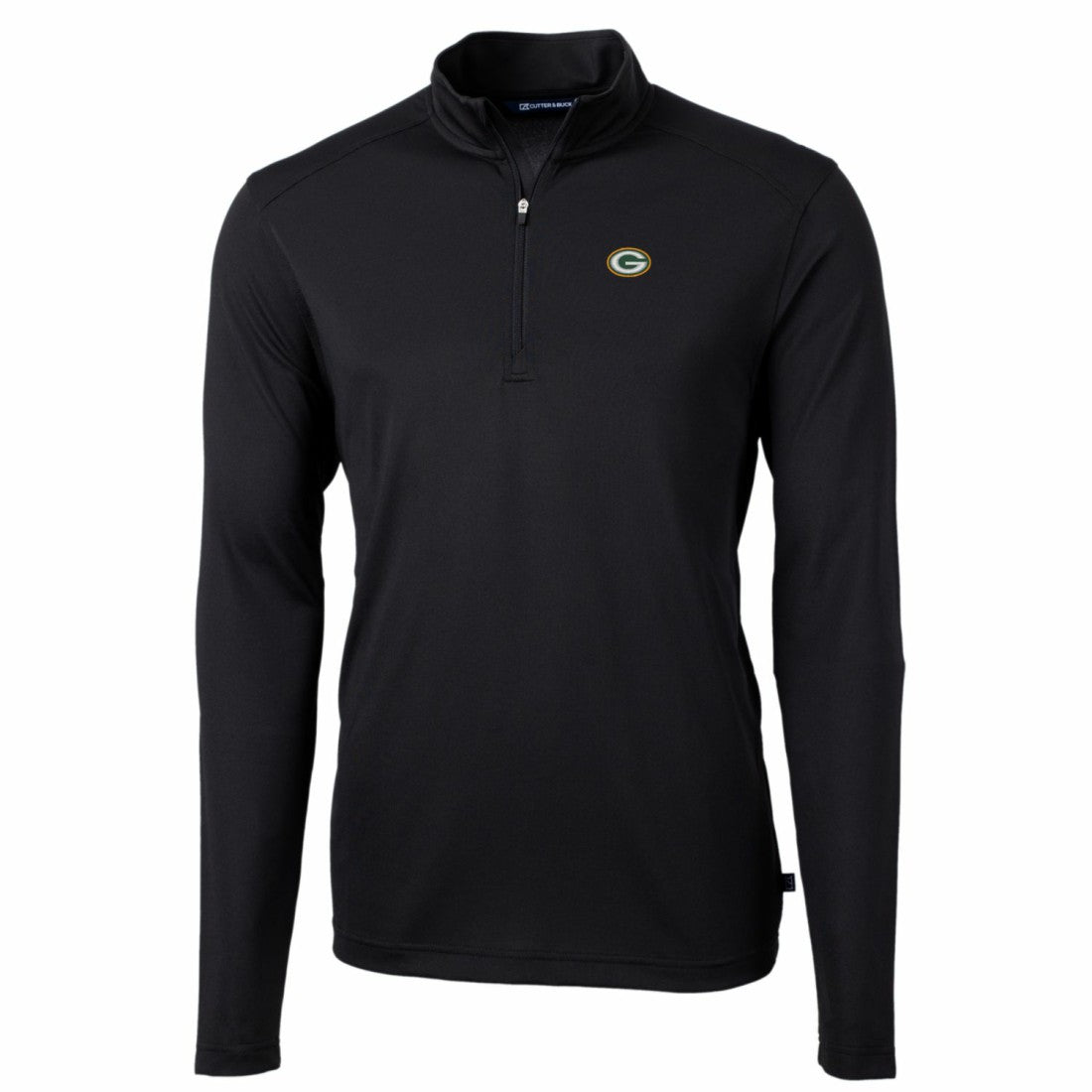 Cutter & Buck Big & Tall Virtue Eco Pique Quarter-Zip Pullover Jacket - Green Bay Packers