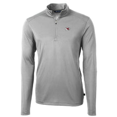 Cutter & Buck Big & Tall Virtue Eco Pique Quarter-Zip Pullover Jacket - Kansas City Chiefs