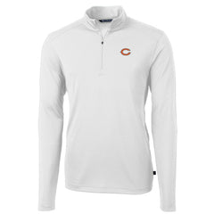 Cutter & Buck Big & Tall Virtue Eco Pique Quarter-Zip Pullover Jacket - Chicago Bears