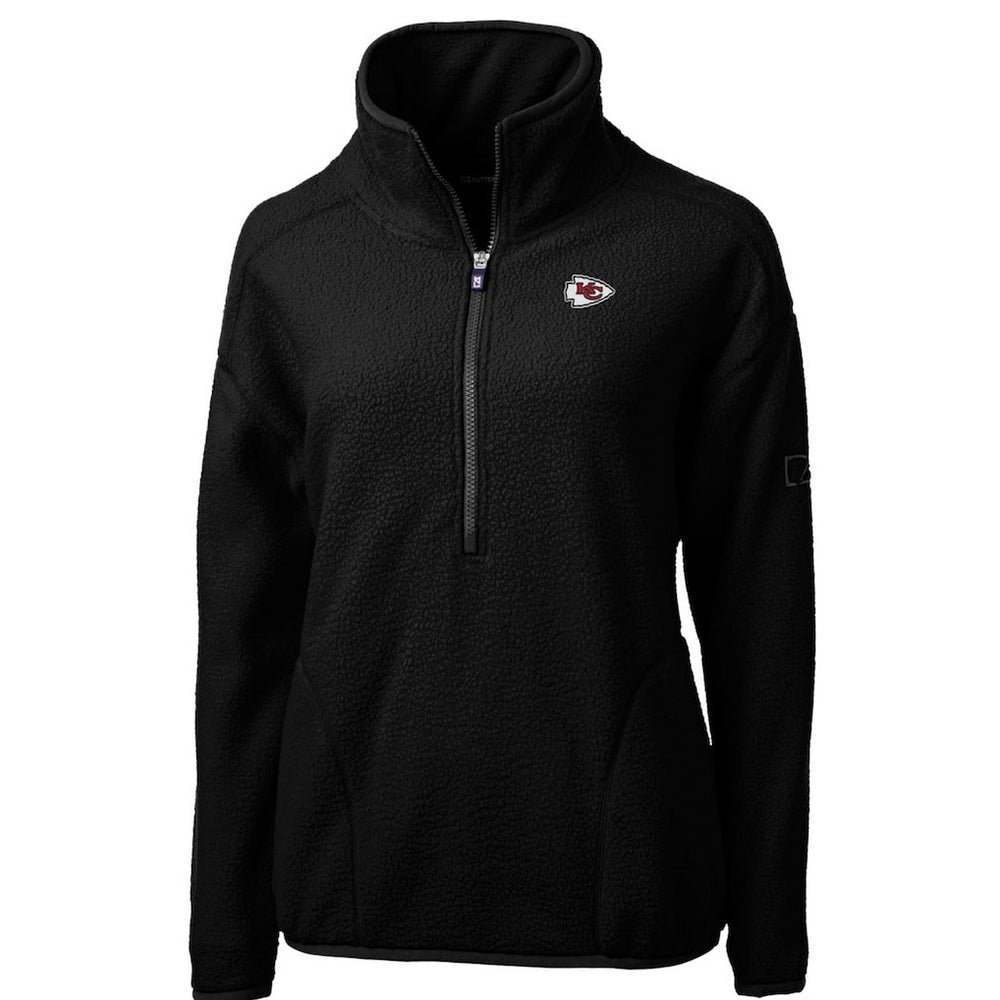 Cutter & Buck Women's Cascade Eco Sherpa Fleece Half-Zip Pullover Jacket - Kansas City Chiefs