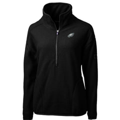 Cutter & Buck Women's Cascade Eco Sherpa Fleece Half-Zip Pullover Jacket - Philadelphia Eagles