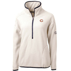 Cutter & Buck Women's Cascade Eco Sherpa Fleece Half-Zip Pullover Jacket - Chicago Bears