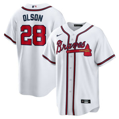 MLB Matt Olson Atlanta Braves Nike Home Replica Player Jersey