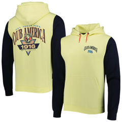 Club America Retro Raglan Pullover Hoodie -  Yellow