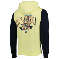 Club America Retro Raglan Pullover Hoodie -  Yellow