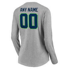 Women's Team Authentic Custom Long Sleeve V-Neck T-Shirt - Seattle Seahawks