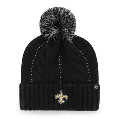 '47 Women's Bauble Cuffed Knit Hat with Pom - New Orleans Saints